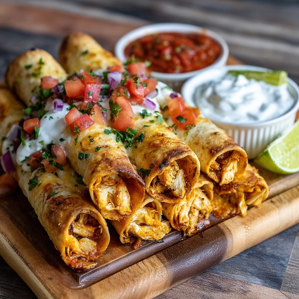 Air Fryer Chicken Taquitos Recipe - Recipe Image
