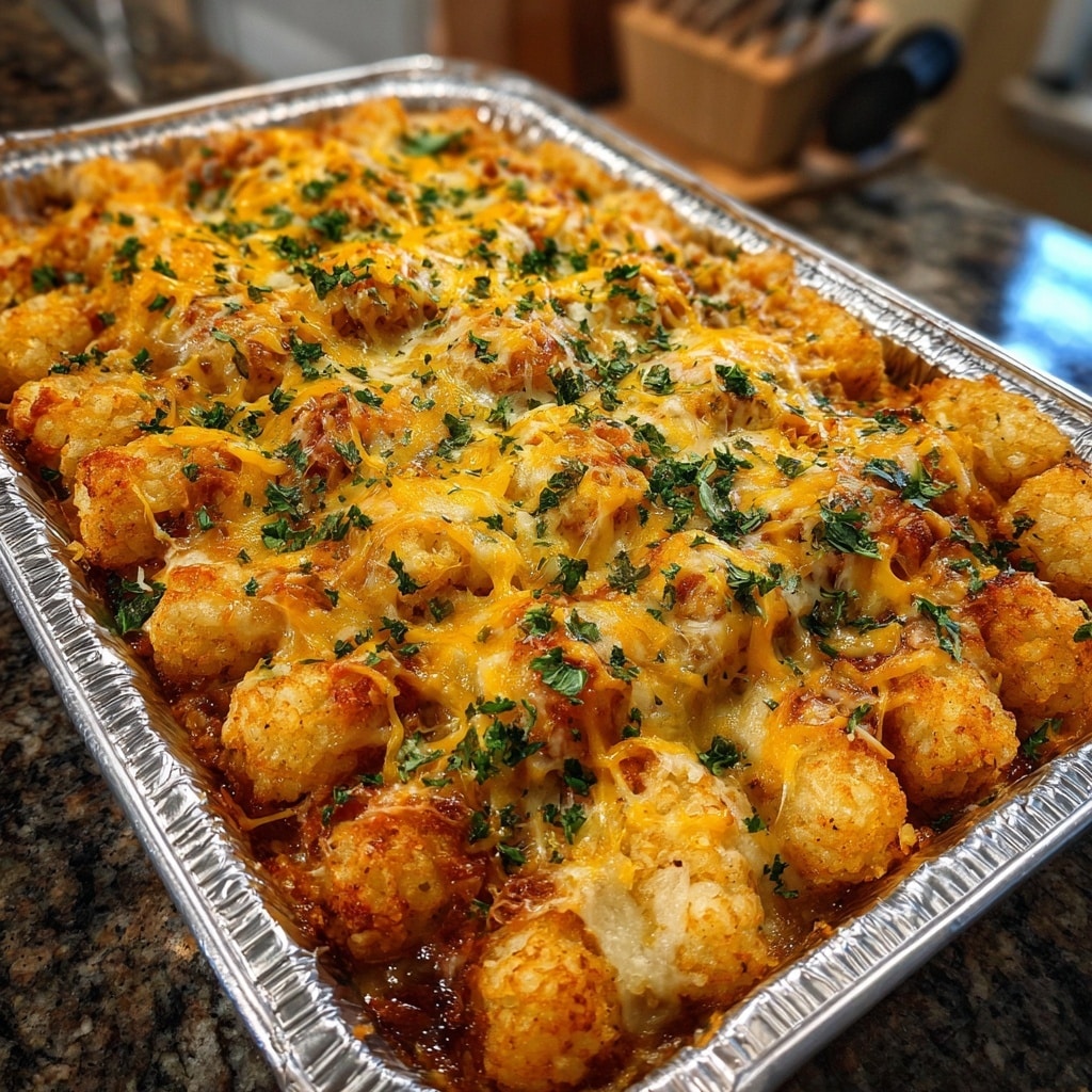 BBQ Chicken Tater Tot Casserole Recipe - Recipe Image