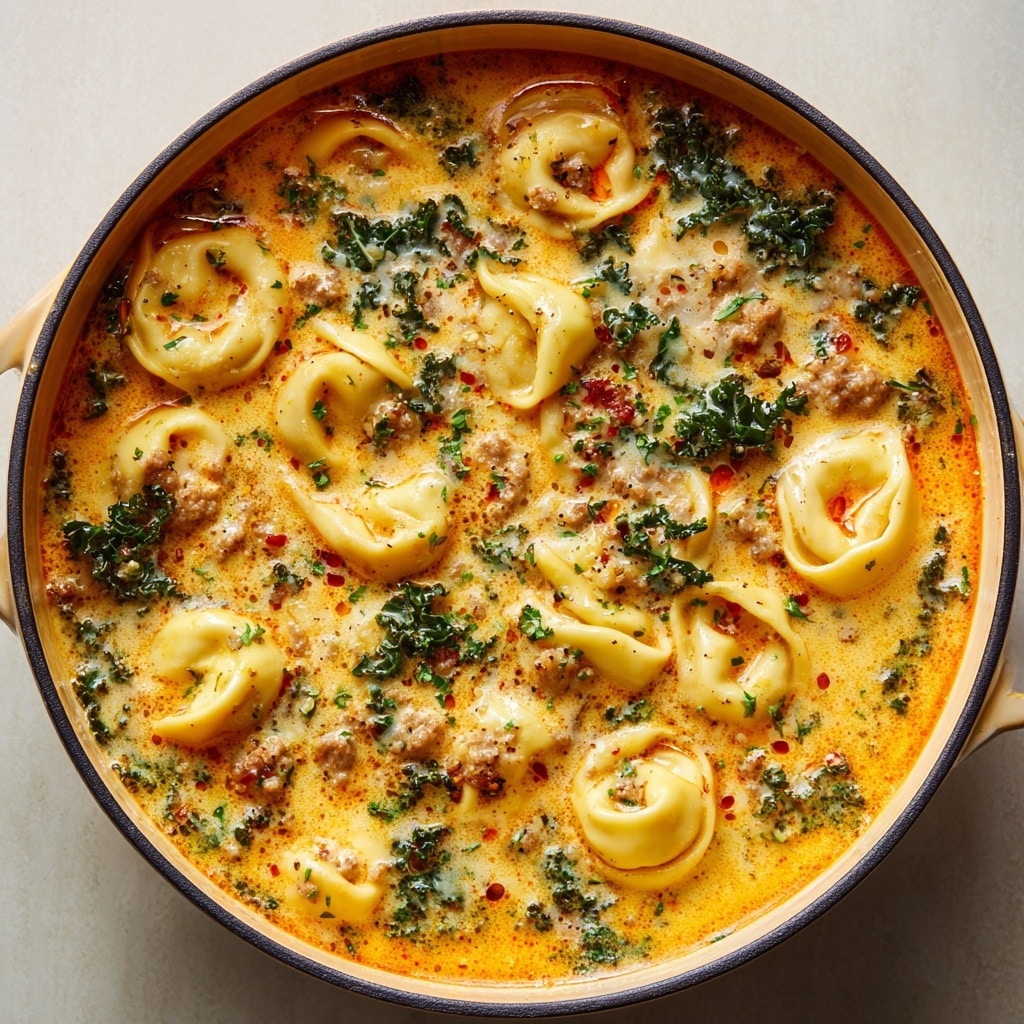 Cheesy Tomato Tortellini Soup Recipe