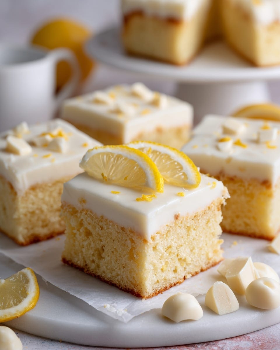 Lemon White Chocolate Brownies Recipe