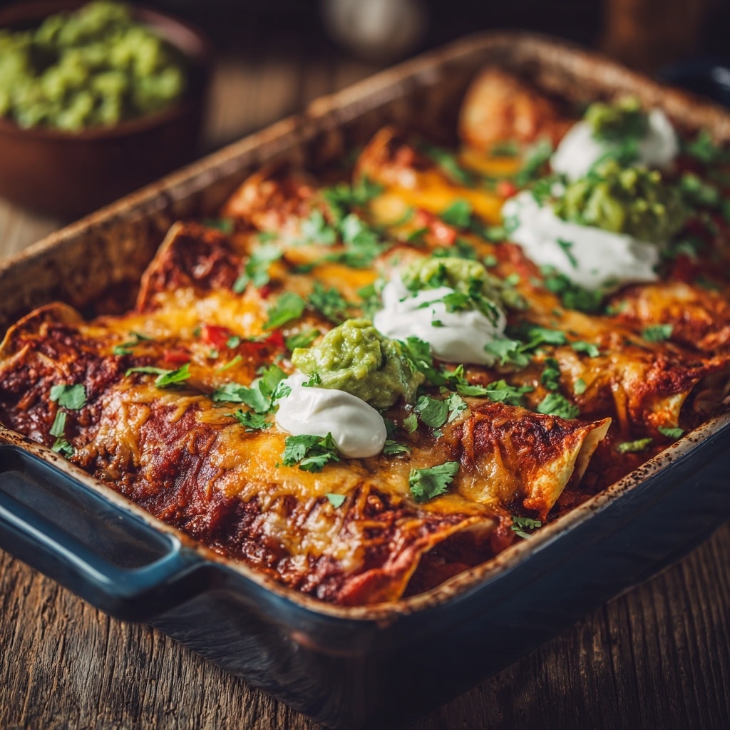 Queso Chicken Enchiladas Bake Recipe