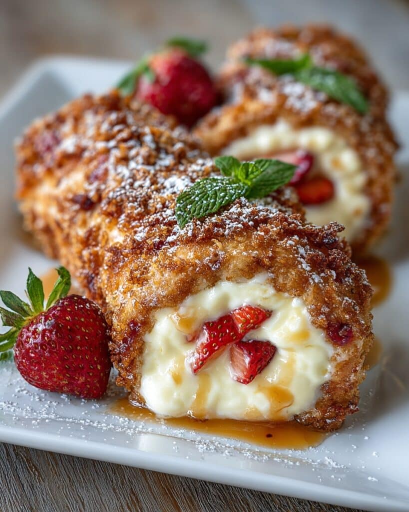 Strawberry Rolls with Cream Cheese Frosting Recipe