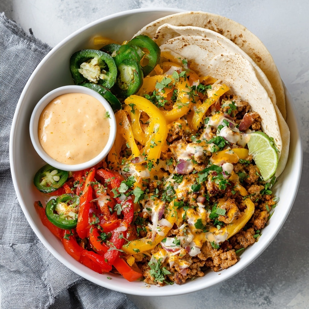 Healthy Turkey Taco Bowl Recipe - Recipe Image