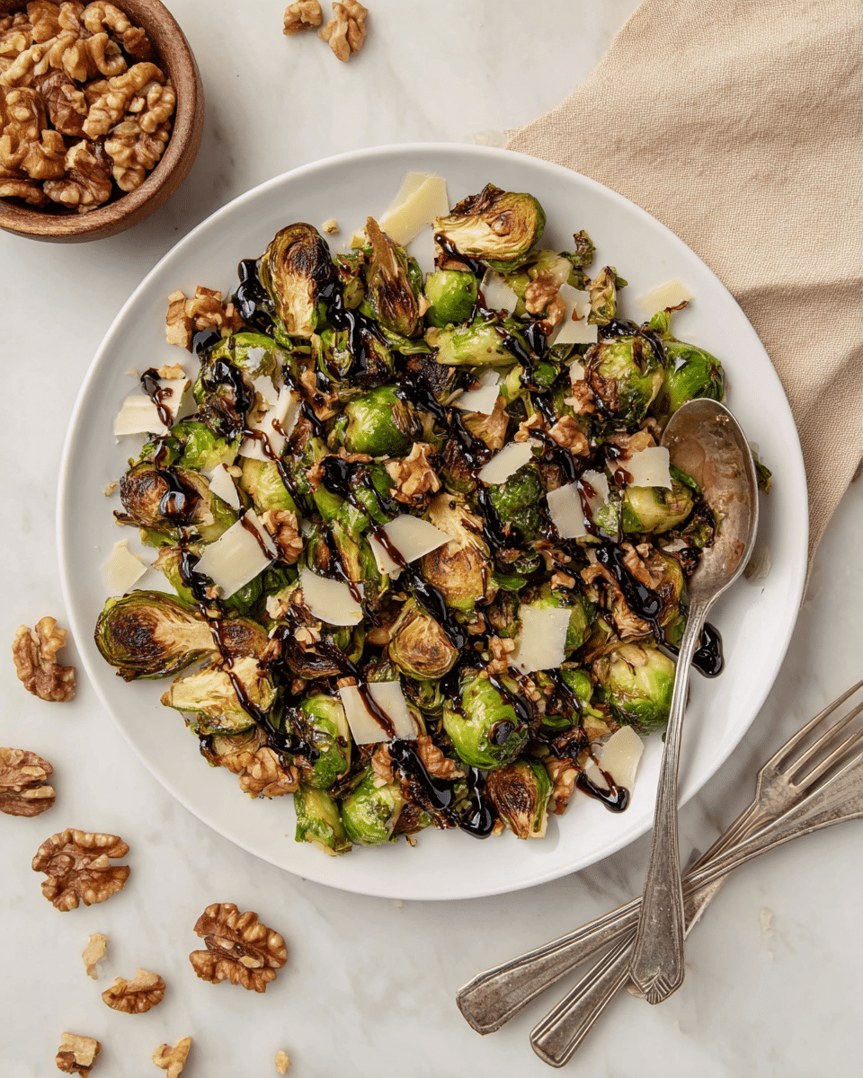 Air Fryer Brussels Sprouts with Balsamic Glaze Recipe