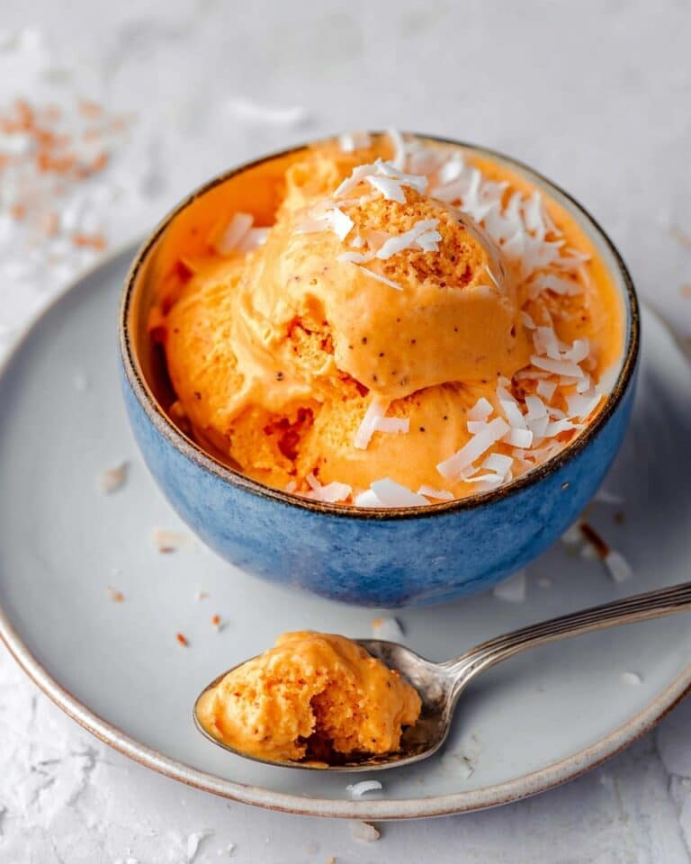 Thai Tea Ice Cream with Toasted Coconut Recipe