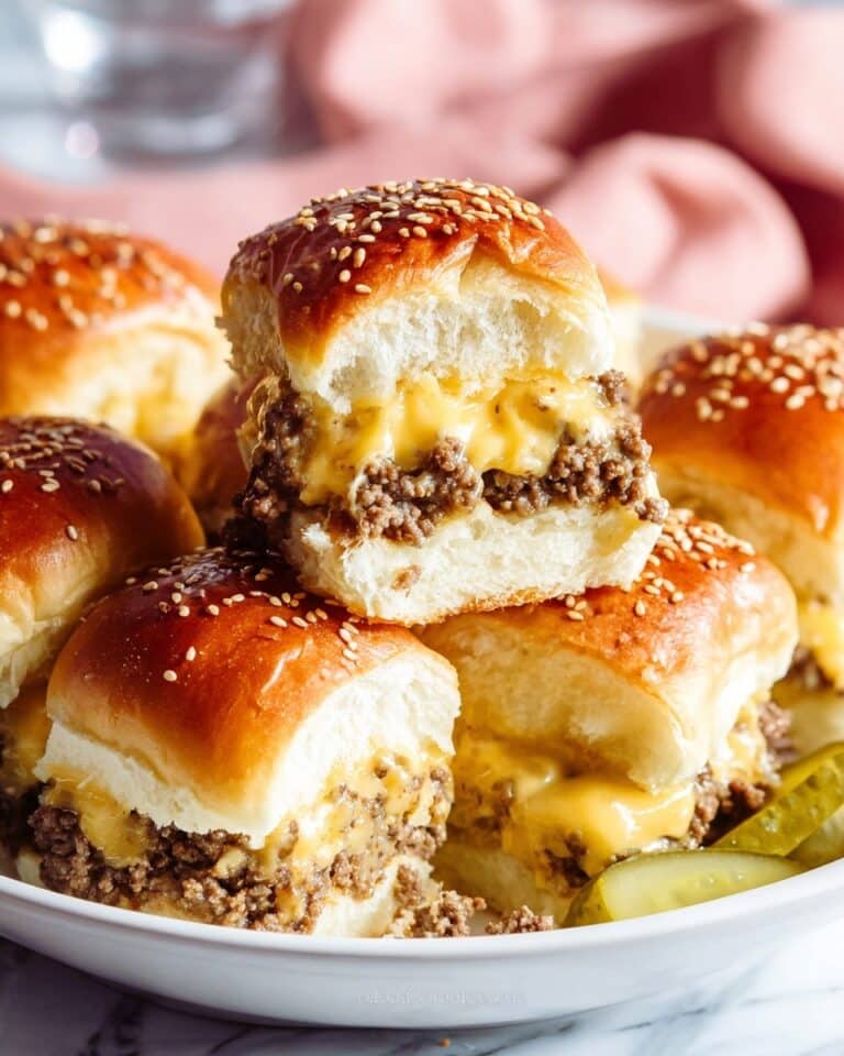 Hawaiian Roll Cheeseburger Sliders Recipe