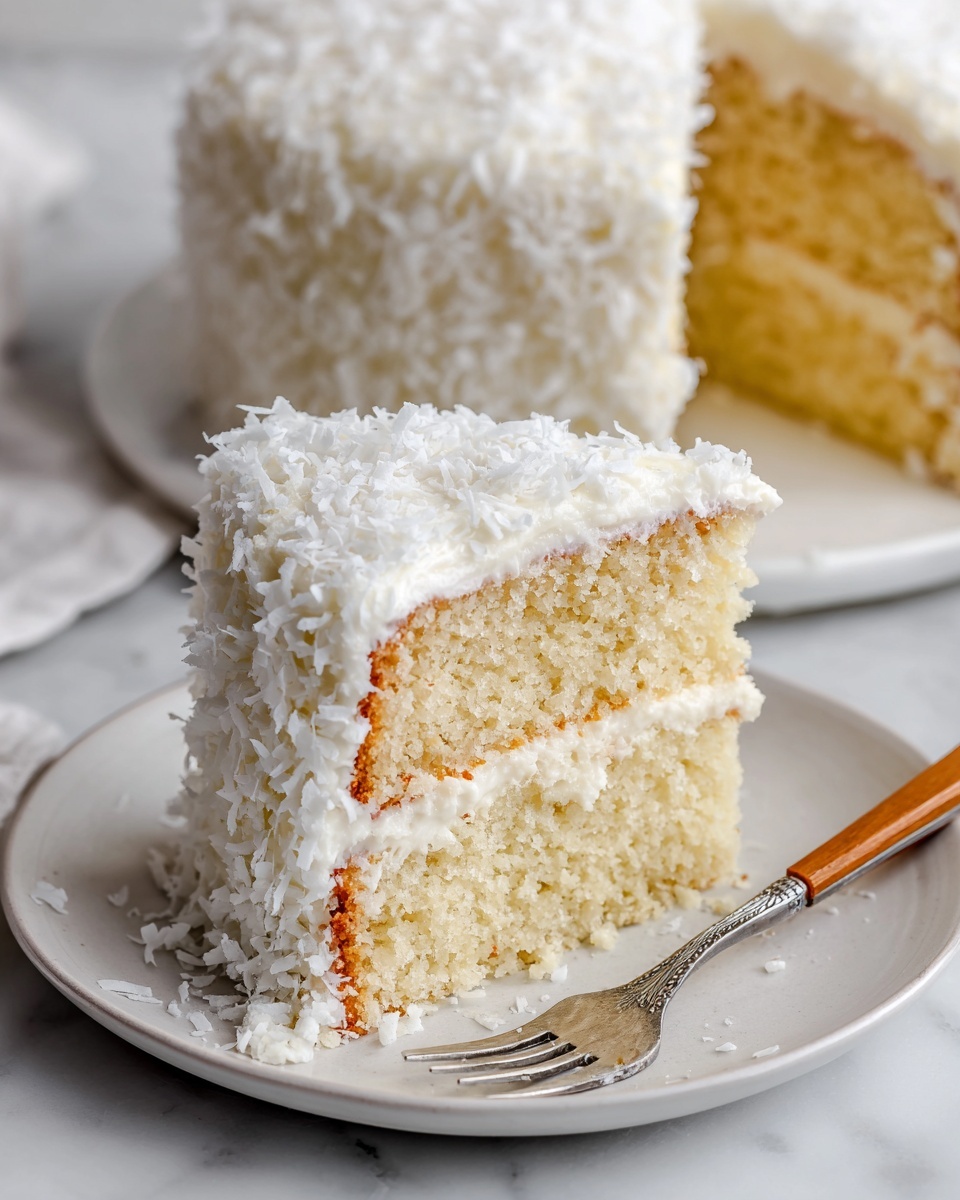 Coconut Cake with Cream Cheese Frosting Recipe - Recipe Image