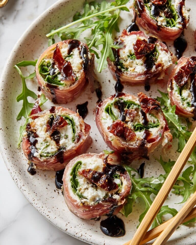 Italian Sushi Rolls with Burrata, Prosciutto, and Sun-Dried Tomatoes Recipe