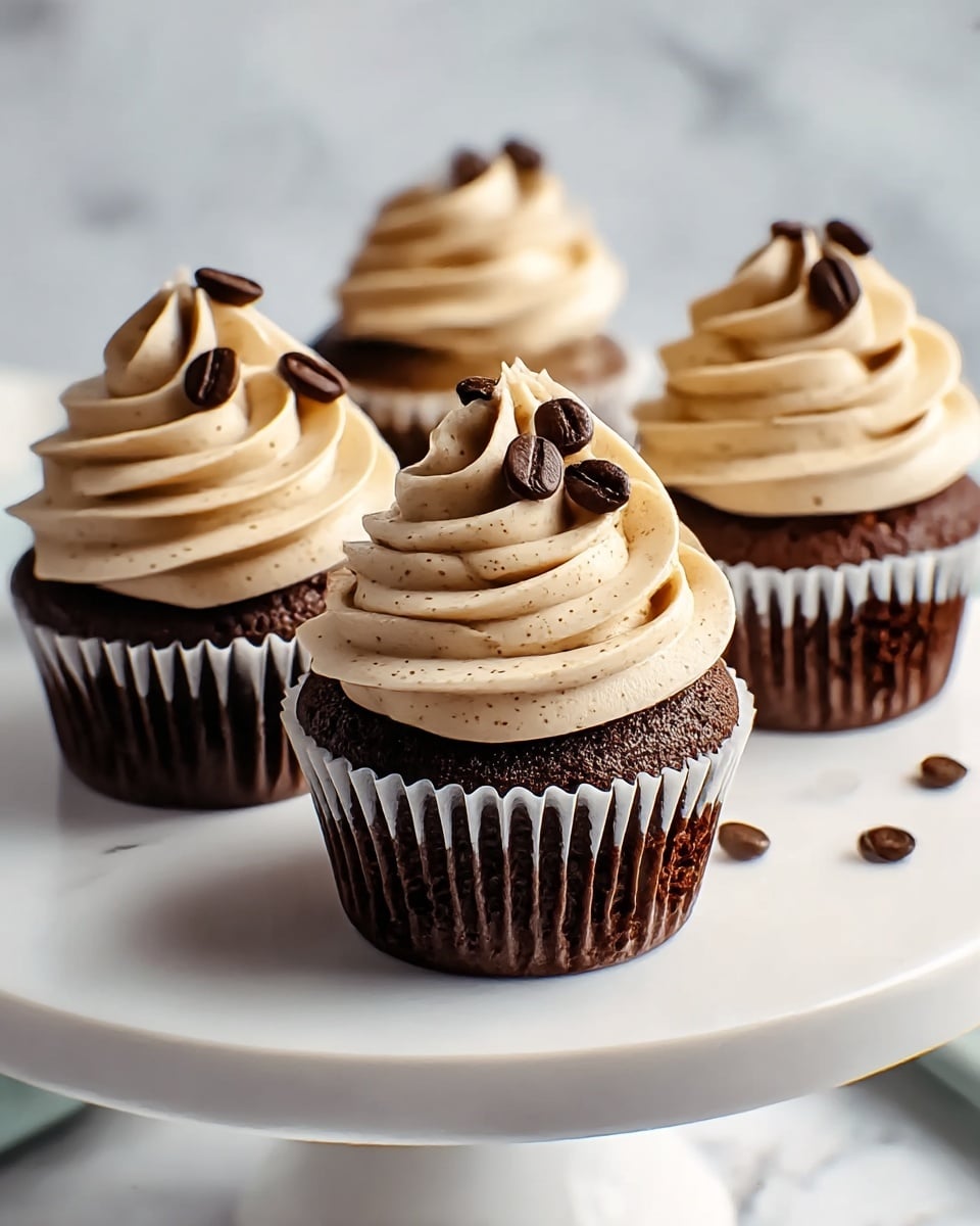 Espresso Cupcakes with Espresso Frosting Recipe - Recipe Image