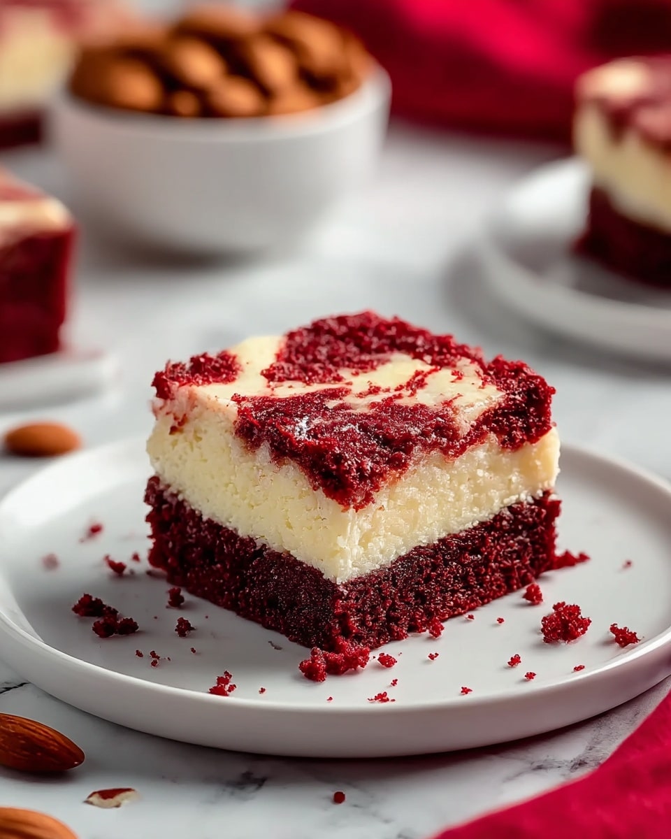 Gluten-Free Red Velvet Brownies with Almond Flour Recipe - Recipe Image